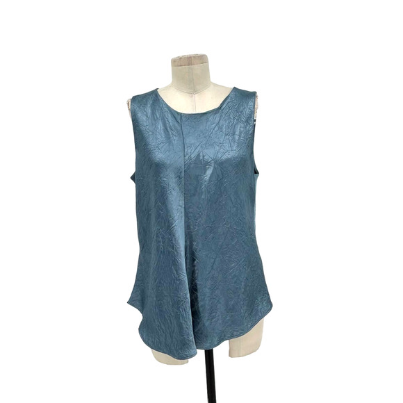 Vince Blue Sleeveless Top - Picture 2 of 11